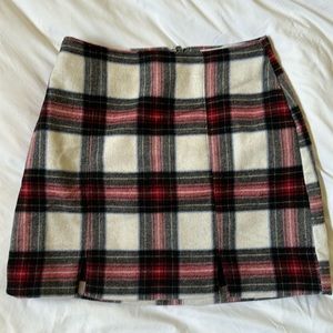 Plaid Hollister High-Rise Skirt Size Medium